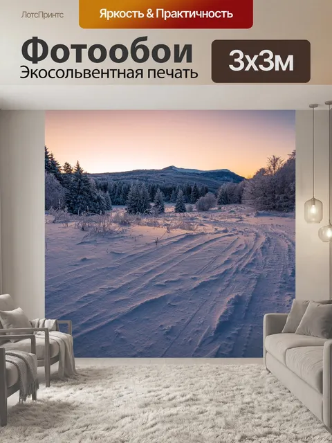 Фотообои Снег