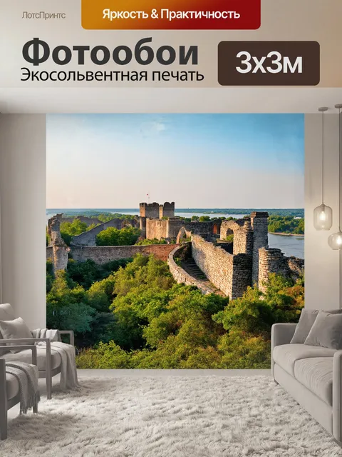 Фотообои древние развалины крепости смедерево