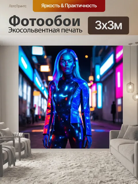 Фотообои футуристические материалы в одежде
