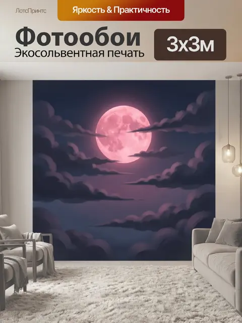 300 × 300 см · Экосольвентная печать