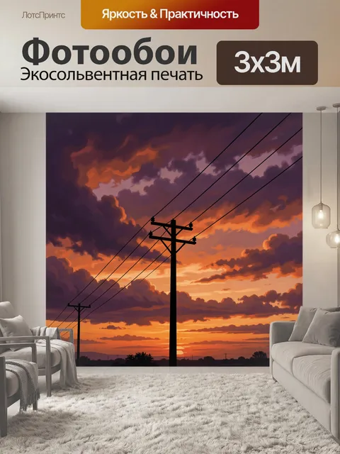 300 × 300 см · Экосольвентная печать