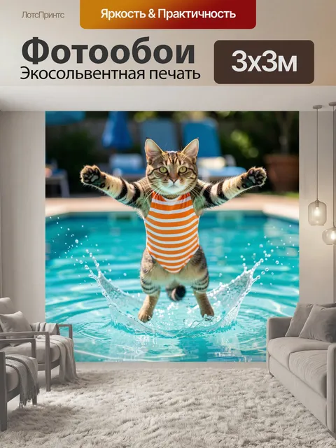 300 × 300 см · Экосольвентная печать