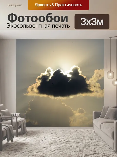 Фотообои Единственное темное облако, покрывающее