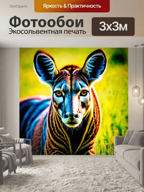 Фотообои животные в стиле абстракции с акцентом на текстуры как способ передачи чувств и эмоций