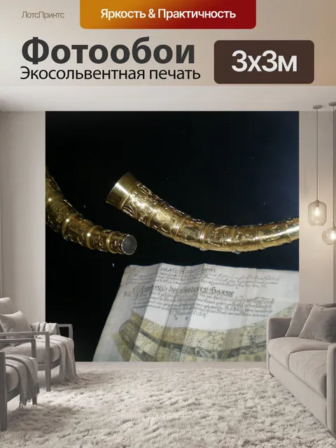 Фотообои Золото викинг рог