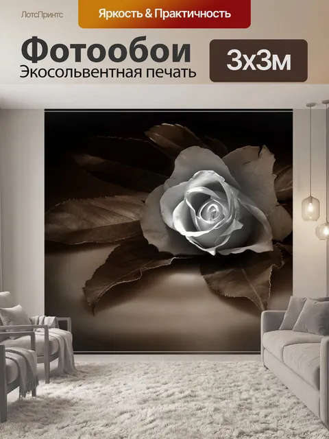 Фотообои Роза картина