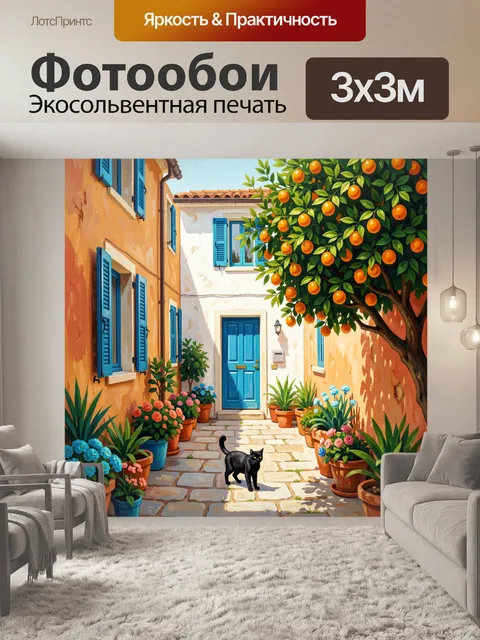 300 × 300 см · Экосольвентная печать