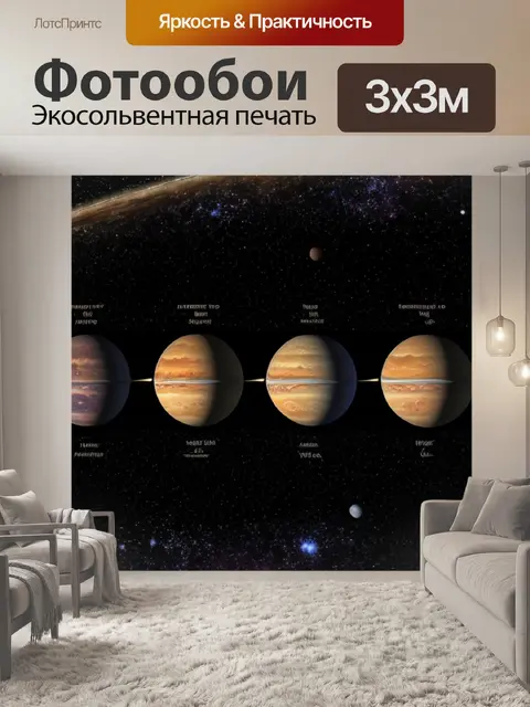 Фотообои с планетами солнечной системы
