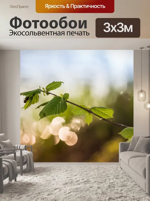 Фотообои Новые листья