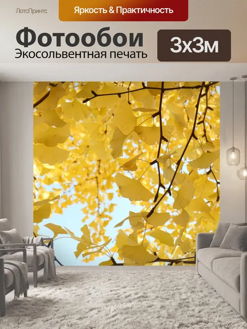 Фотообои Желтые листья