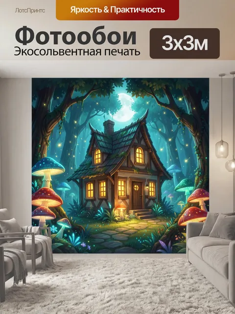 300 × 300 см · Экосольвентная печать
