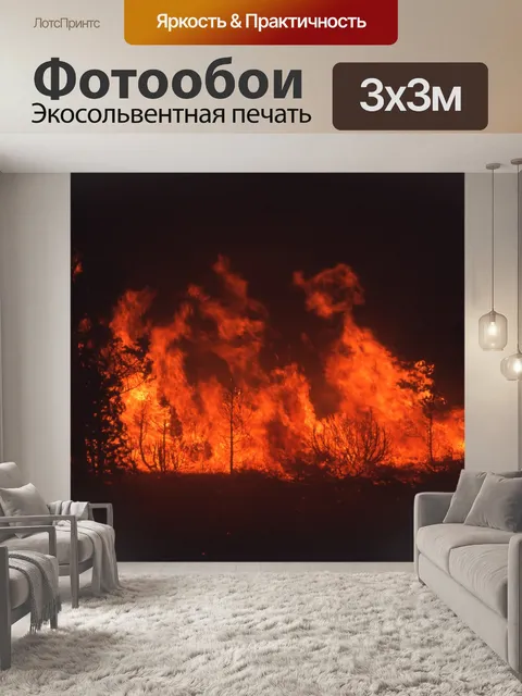 Фотообои Лесной пожар