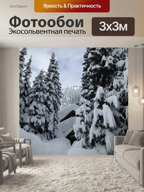 Фотообои Снег