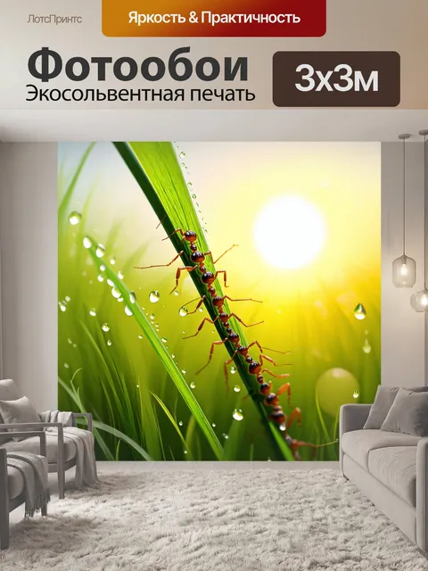 Фотообои объективная фотореалистичная муравьев