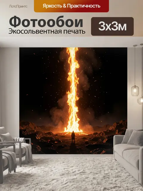 300 × 300 см · Экосольвентная печать