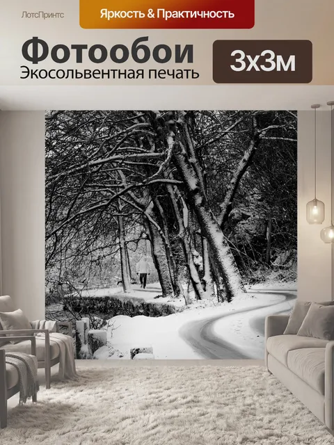 Фотообои Снег