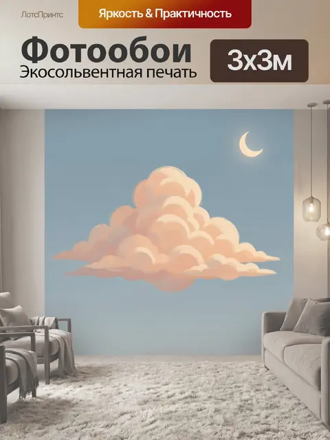300 × 300 см · Экосольвентная печать