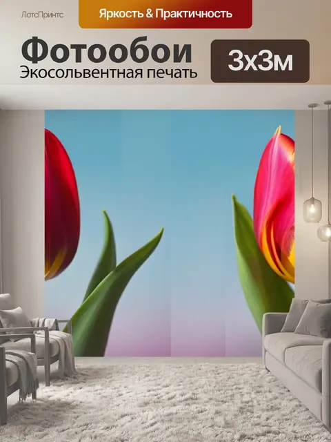 Фотообои ботаническая анатомия тюльпана