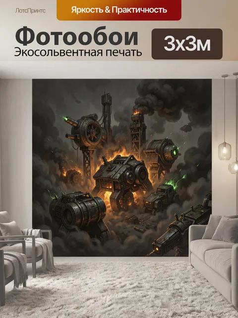 300 × 300 см · Экосольвентная печать