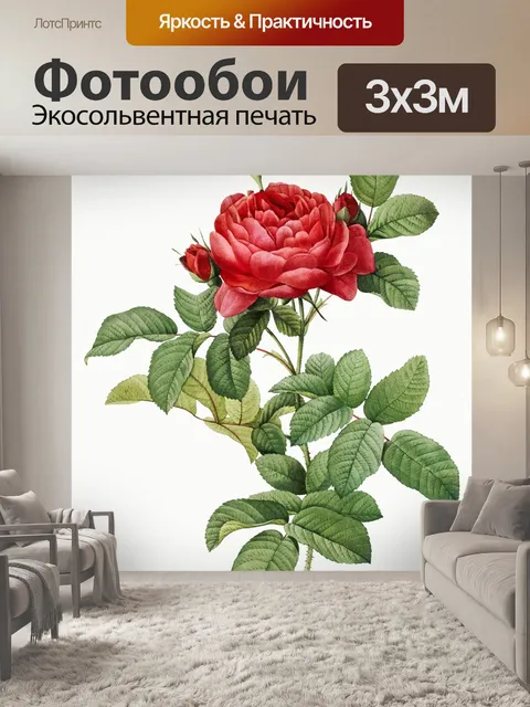 Фотообои Цветочный цветок старинное искусство