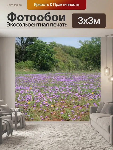 Фотообои Вельд с диким вербены