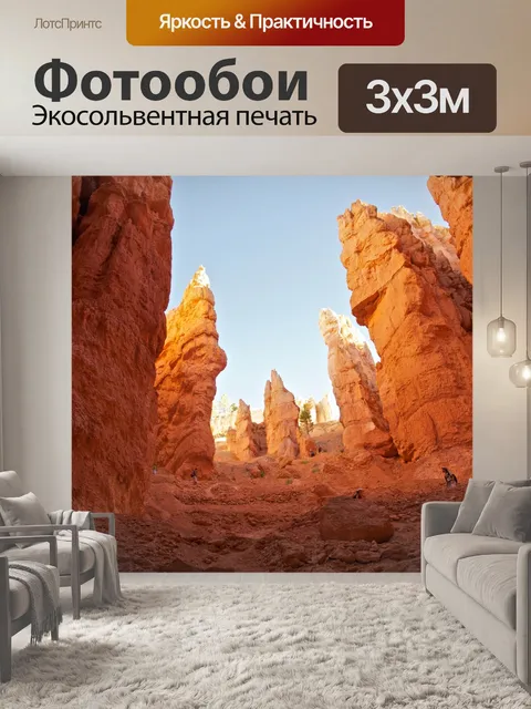 Фотообои Trail на скалу
