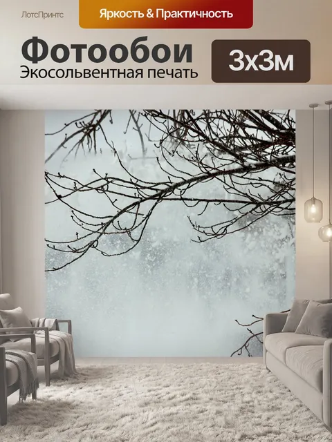 Фотообои Снег