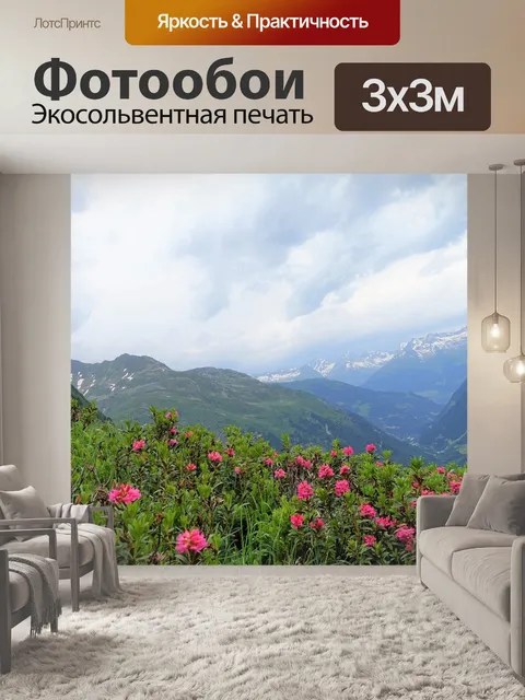 Фотообои Альпийская роза