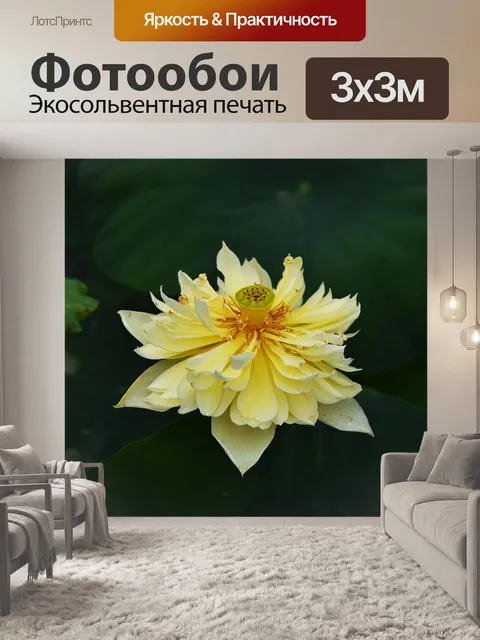 Фотообои Золотой лотос