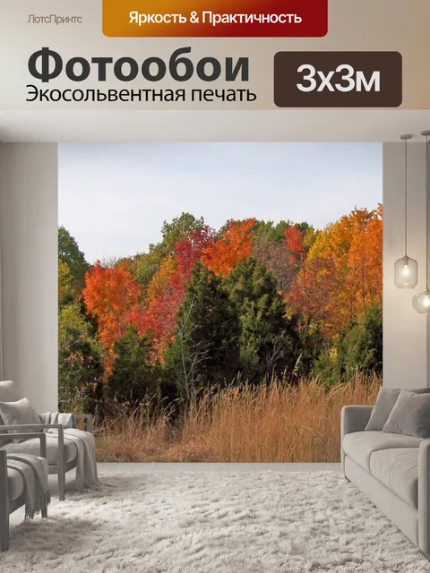 Фотообои Осень поле