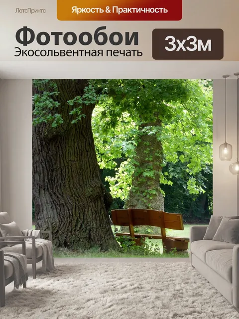 Фотообои Скамейке в парке