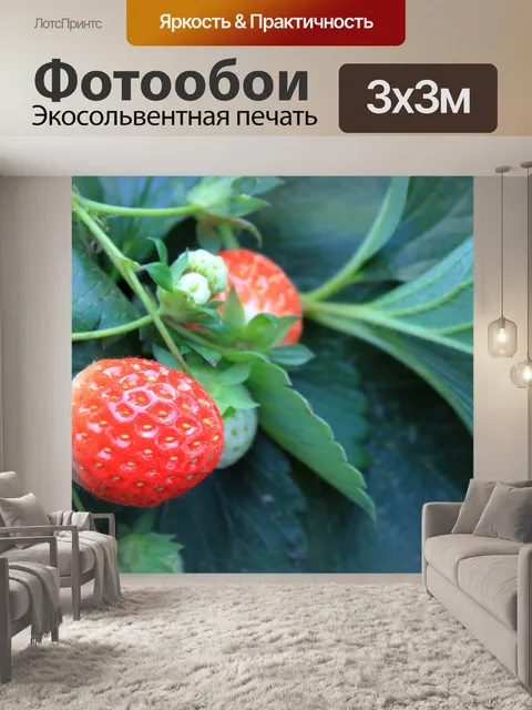 Фотообои Свежей клубникой