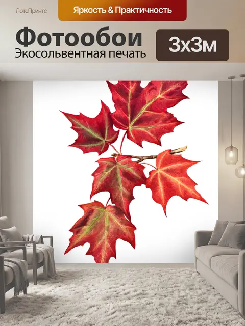 Фотообои Осенние листья