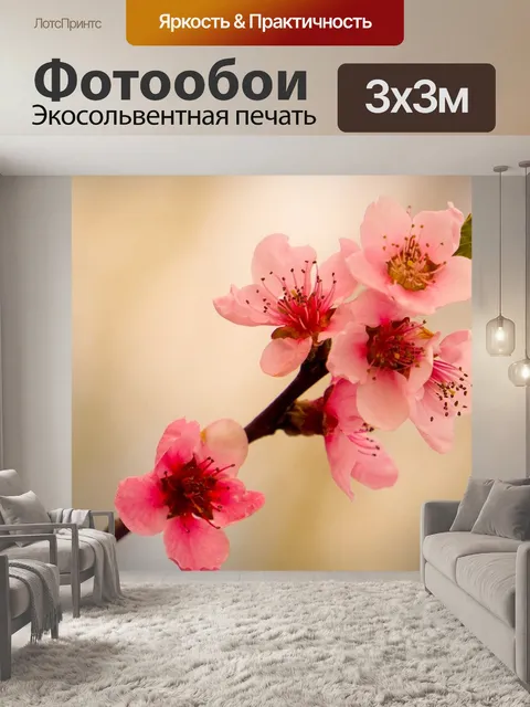 Фотообои Розовые цветы