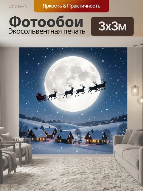 300 × 300 см · Экосольвентная печать