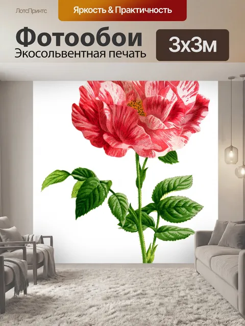 Фотообои Роза цветок желтый винтаж