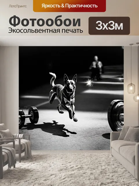 Фотообои бельгийская овчарка малинуа