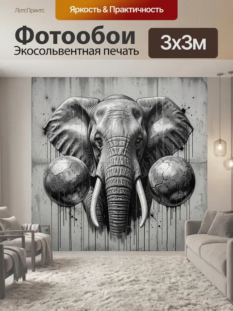 300 × 300 см · Экосольвентная печать
