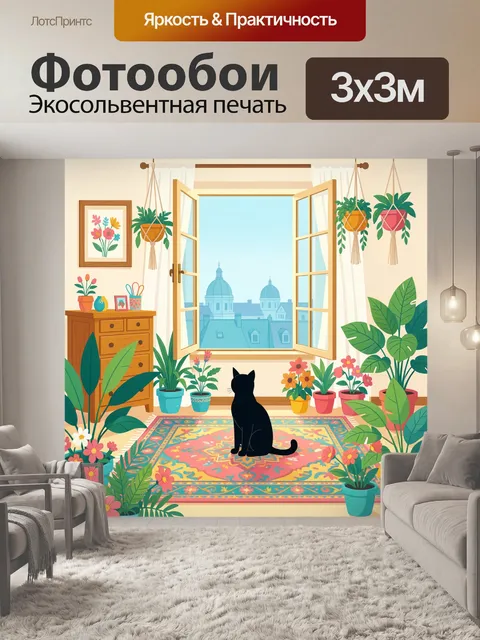300 × 300 см · Экосольвентная печать