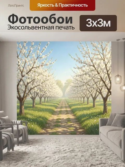 300 × 300 см · Экосольвентная печать
