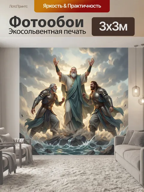 Фотообои Мифическая сцена с тремя героями