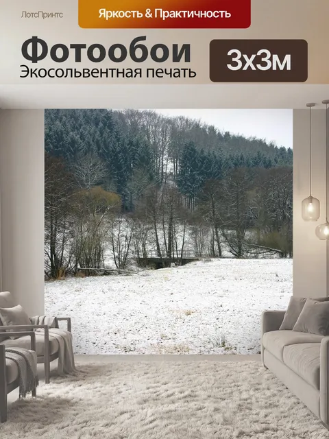 Фотообои Снег