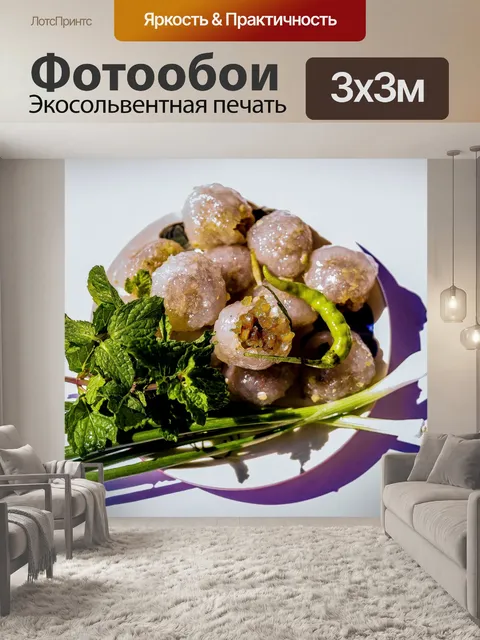 Фотообои Тайская десертная еда, уличная еда, саку
