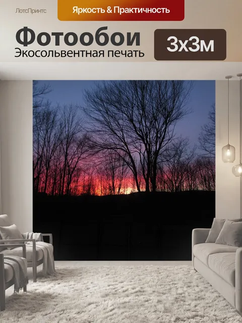 Фотообои Заход солнца