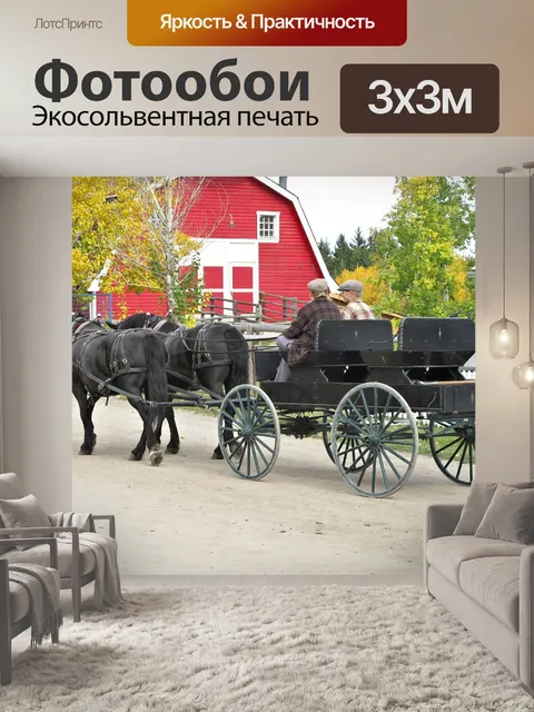 Фотообои Лошадь перевозки