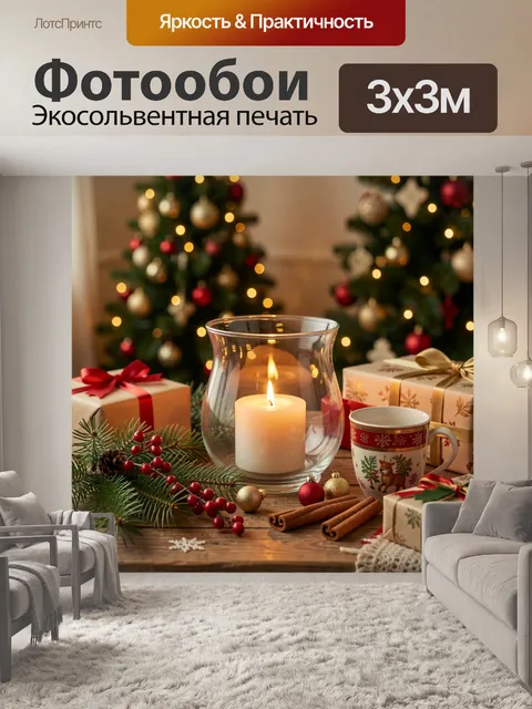 300 × 300 см · Экосольвентная печать