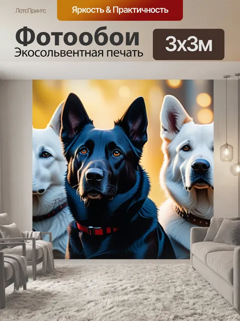 Фотообои с собаками максимал
