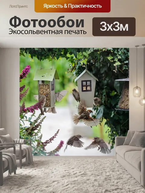 Фотообои Воробьи