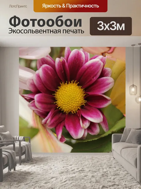 Фотообои Красный цветок