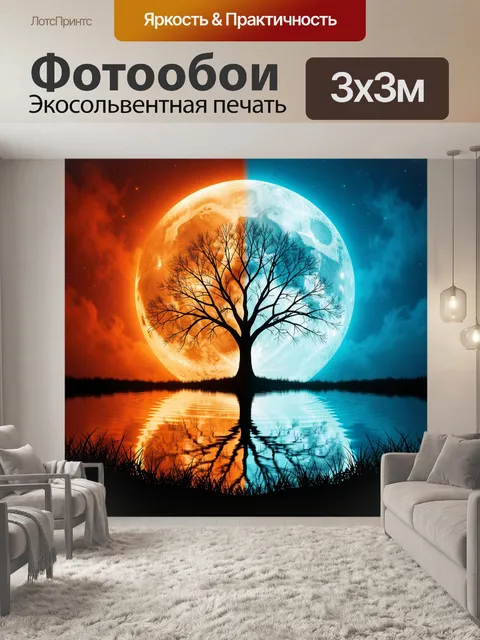 300 × 300 см · Экосольвентная печать